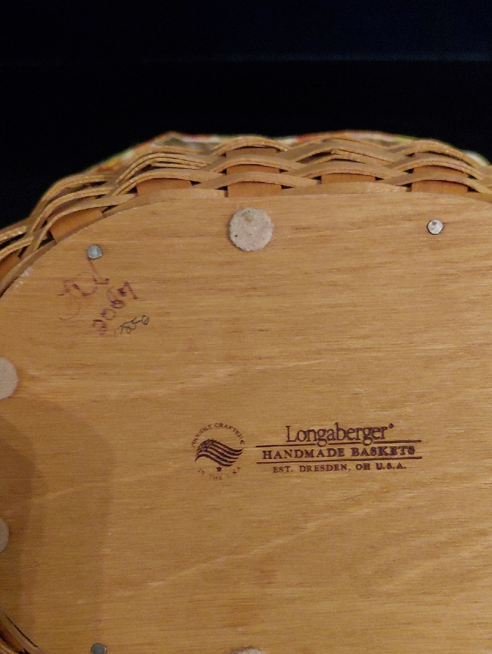 2007 Med LONGABERGER crocus Basket. - Picture 4 of 9